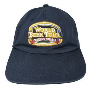 World Beer Tour 110 Beers, One Bar Old Chicago Baseball Cap Blue OS Embroidered